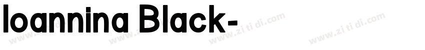 Ioannina Black字体转换